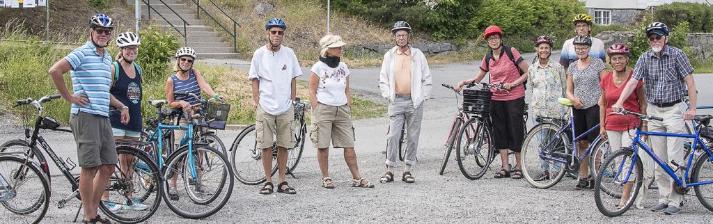 Cykelsöndag Söndag före midsommar cyklade sexton personer runt i Enebyberg samt en två-åring som satt i barnsits.