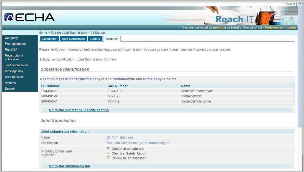 registranten skapar det gemensamma