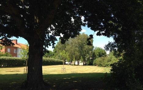 I den östra parken (som ej ingår i planområdet) finns idag bl a lekplats, tennisbana, asfalterad löpbana samt hoppgrop.