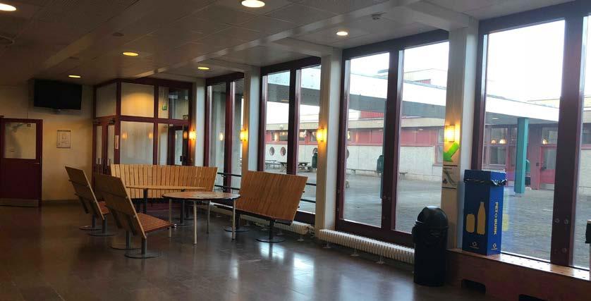 Figur 12 Den södra delen av centralhallen.