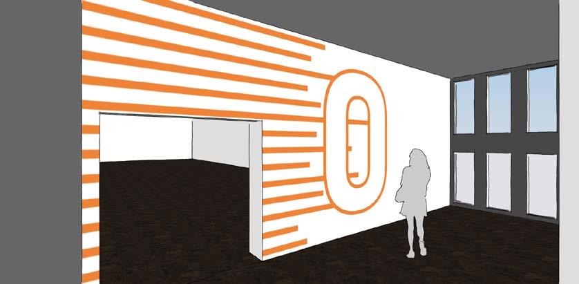 Figur 20 Det norra trapphuset på plan 0.