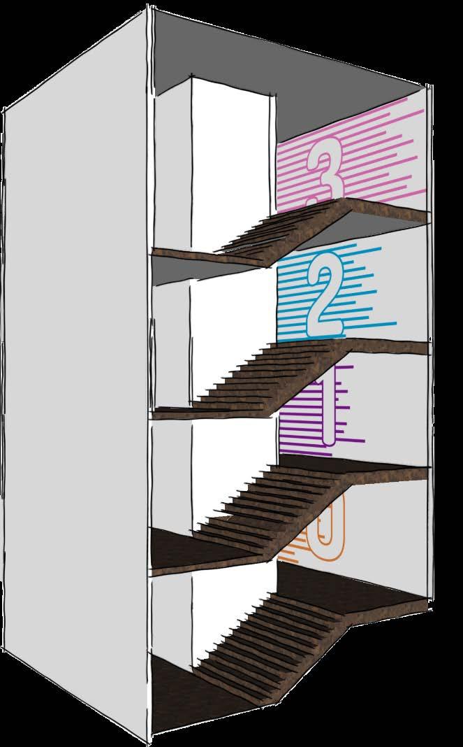 Figur 26 Översikt över trapphuset.