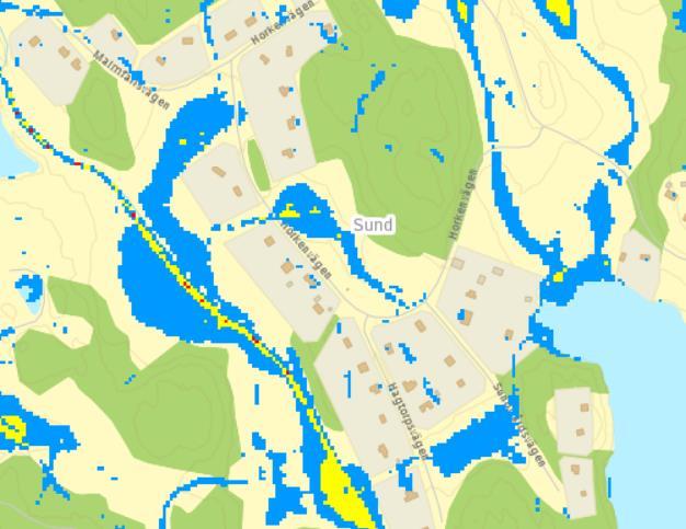 7 Markavvattningsföretag Inom utredningsområdet finns markavvatttningsföretaget Göstad, Sunkerstad, Smedby, Berga, Harkesäter markerat med går färg i figur7 samt sjösänkningsföretaget Sjön Horkens