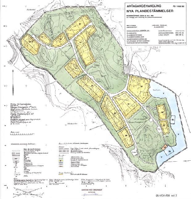 4 Planområdets föreslagna utformning 9 (10) Gällande detaljplan för området, Vånga Prästgård 1:10 m.fl. är från 1971 med tillägg till detaljplan antaget 1992.