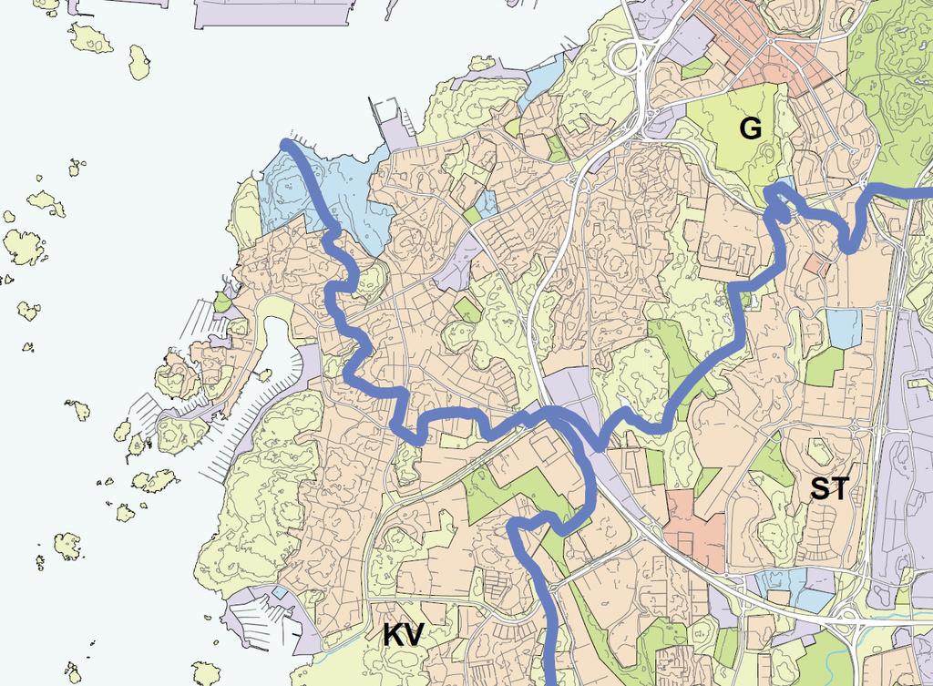 Dagvatten-PM, Pärt-Antons gata 10 (26) 2.3 Fördröjningskrav Figur 9. Karta över avrinningsområde. Röd prick markerar planområdet.