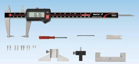 MARCAL. PROBLEMLÖSAREN 16 EWRi-V Universalskjutmåttet för alla svårtillgängliga mätställen som trånga hål, smala spår etc. De speciella mätinsatserna väljs individuellt med hänsyn till mätproblemet.