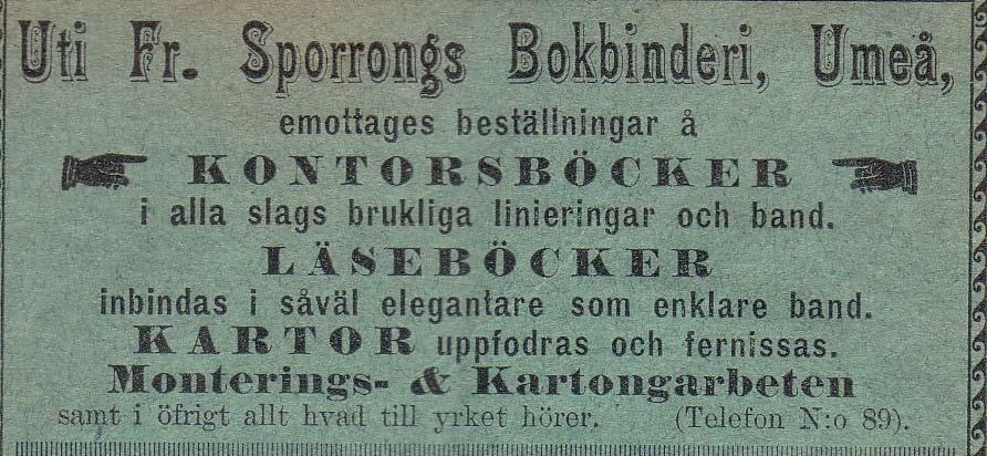 Sporrongs Bokbinderi,
