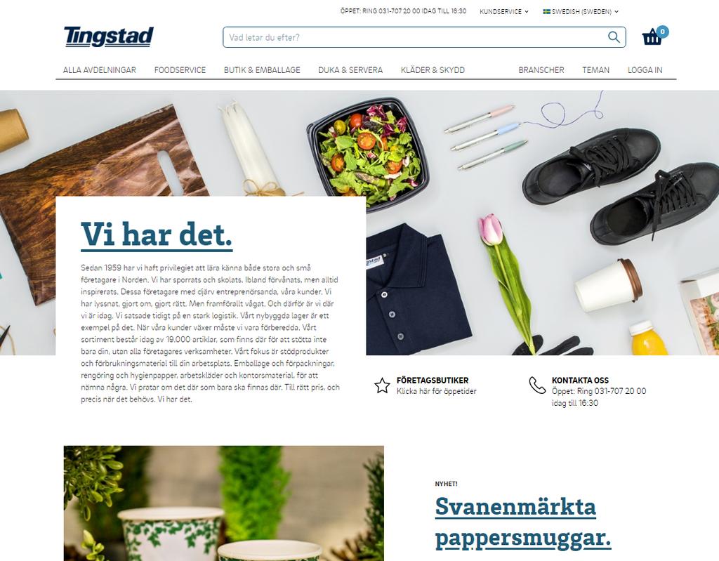 1. Information. Tingstad.se är skapad för att effektivisera ditt inköpsarbete.