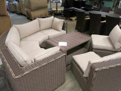 00 kr exkl moms Lounge grupp i Cappuccino, beige/brunt
