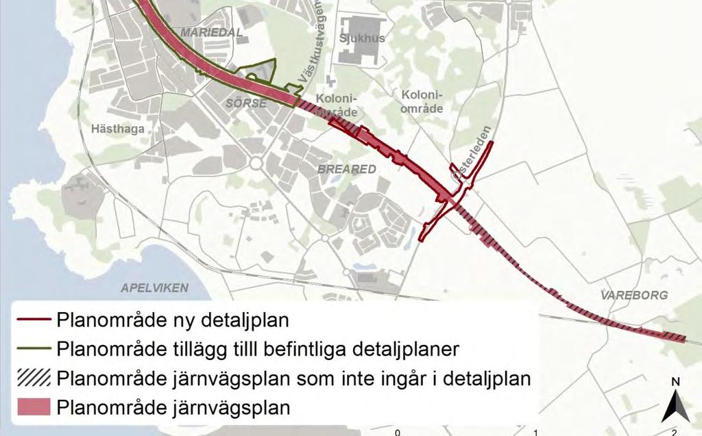 4 Läsanvisning Detta kapitel beskriver vilka kapitel och områden av järnvägsplanens miljökonsekvensbeskrivning som ingår och de som inte ska ingå som konsekvenser i detaljplanerna. 4.