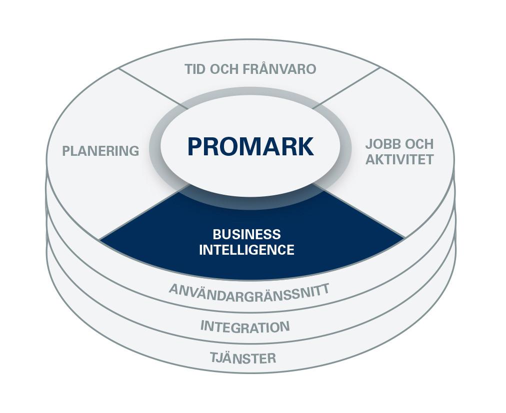 är en del av Business Intelligence-lösningarna i ProMark Workforce Management. ProMark används för att styra företagets största, mest värdefulla och strategiska resurs, nämligen arbetsstyrkan.