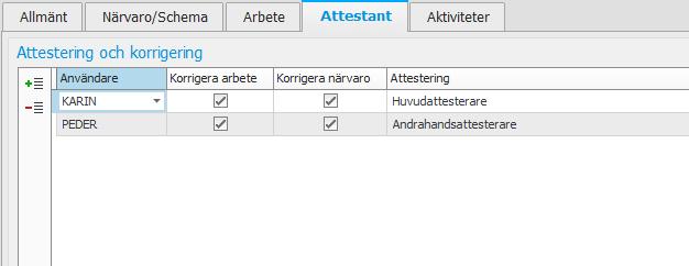 Parametergrupp denna grupp styr väldigt många inställningar för hur personens närvarostämplingar ska hanteras. T.ex.