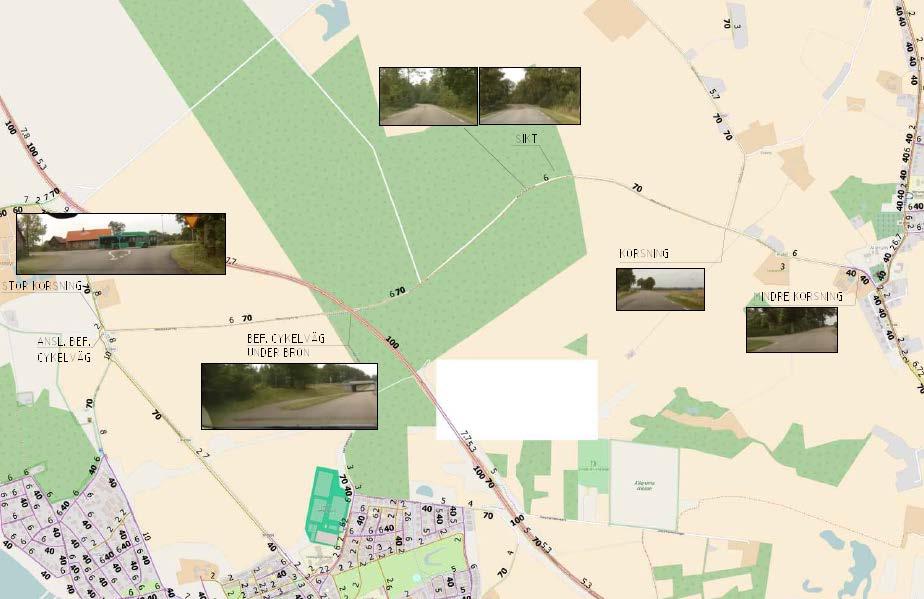 Allerum Hittarp, skyltad hastighet samt vägbredd (källa NVDB), inklippta foton (källa Google) Helsingborgs kommun skriver i sitt planeringsunderlag: En cykelväg mellan Ödåkra,