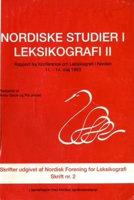 NORDISKE STUDIER I LEKSIKOGRAFI Titel: Forfatter: EGs ord och uttryck. Om TN Cs arbete med en korpus baserad, deskriptiv ordlista Anna-Lena Bucher Kilde: Nordiske Studier i Leksikografi 2, 1993, s.