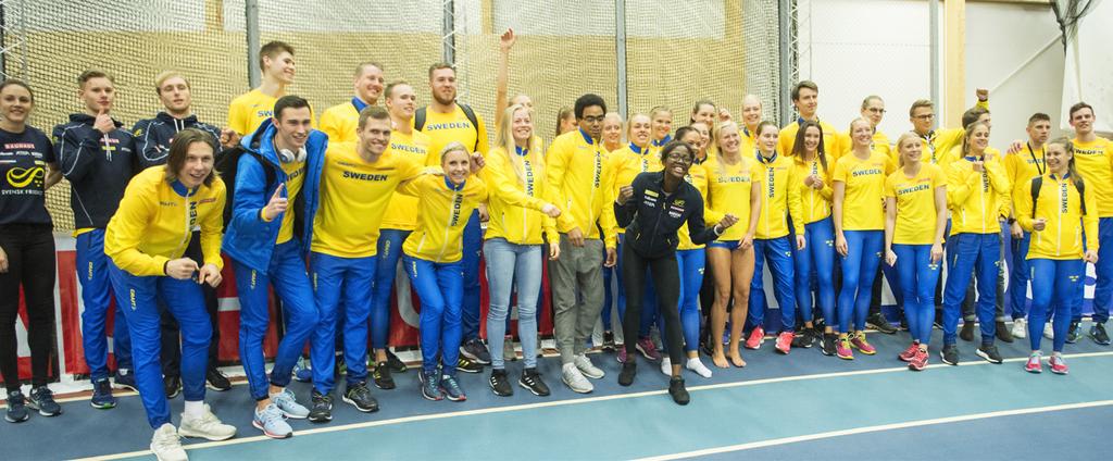 Lycka till i landslaget! Svensk Friidrott förutsätter att varje aktiv, coach och ledare fokuserar på det idrottsliga uppdraget.