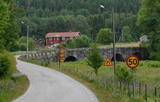 S-formad vägsträckning över bron ger utmärkta förutsättnignar för att kunna