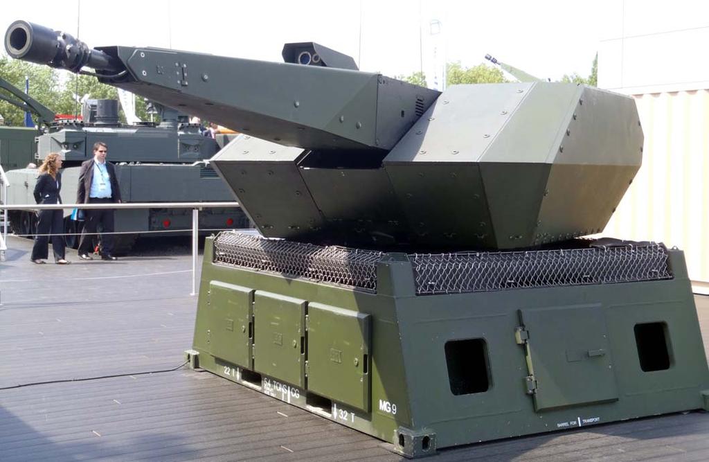FÖRSVARSUTSTÄLLNINGEN EUROSATORY 2010 Pjäsen Pjäsen temperar granaten vid eldrörsmynningen för att uppnå en optimal kon med fragment i syfte att få bästa effekt i målet.
