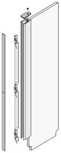 Rörligt hinder 1.0 m (fri passage 900 mm) E/0852/044 Rörligt hinder 900 mm med klämlist 1.