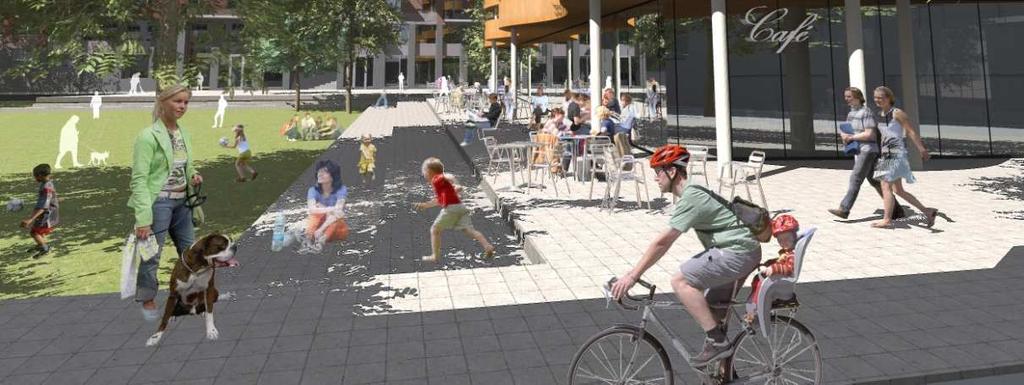 Parkhuset För den mindre, fristående byggnaden i parkens norra ände har Brunnberg & Forshed Arkitektkontor tagit fram ett förslag för Stockholmshems räkning.
