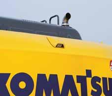 Fläktrem och remskivor är väl skyddade, och i händelse av skada minskas risken för brand av en avskiljare mellan pumpen och motorn som hindrar hydraulolja att spruta ut över motorn.