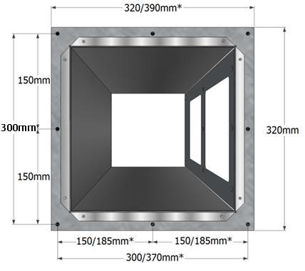 Kanaler genom inner- och yttertaksbjälklag samt i kallutrymmen skall vara isolerade. Vi rekommenderar 160 millimeters ventilationsrör till spiskåpor med separat kanal.