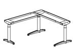 ARBETSBORD Stativ sitta/stå: EFG Ofi Niveau EFG Ofi Niveau, höjdjustering 670-1170 mm 617406 617409 617420 Metallstativ med runda ben Ø 80 mm och T-fot 500, 700 respektive 900 mm lång Motordriven