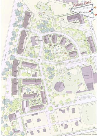 Illustration 3. Förslag till omvandlingen av Folkets park i Linköping från de parallella uppdragen till White arkitekter, Rits arkitekter och Brunnberg & Forshed arkitektkontor.
