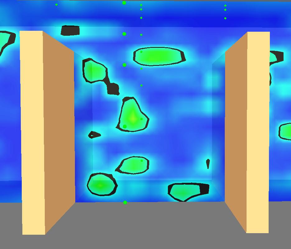 δx = 10 cm δx = 5 cm Tid 100s