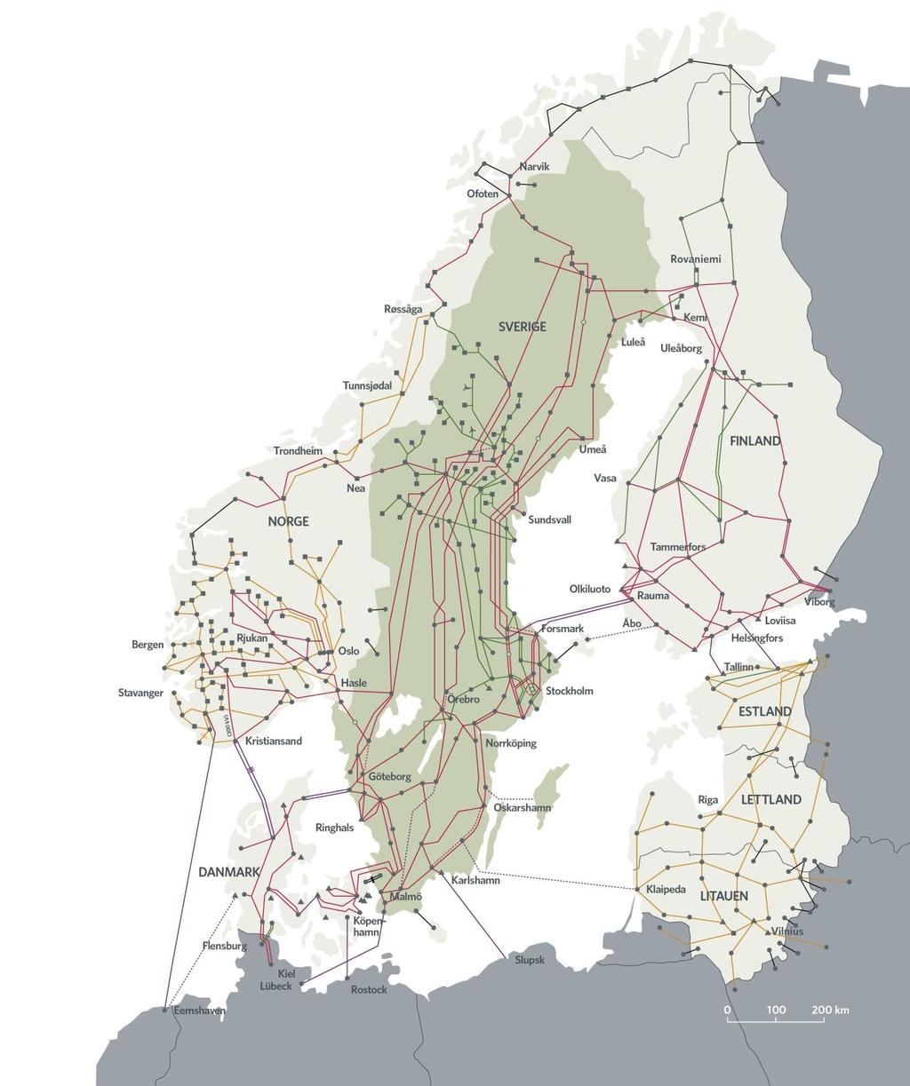 4 Det svenska transmissionsnätet Ledningar