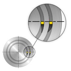 Ett verktyg för en större diameter är mindre krökt och därför mer stabilt.