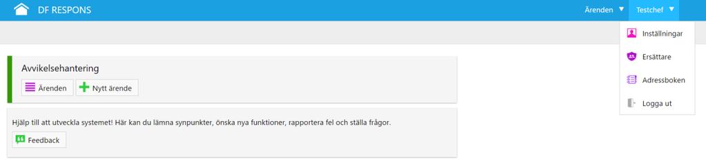 4. Inloggning i DF RESPONS När ett nytt ärende har rapporterats får du som är chef/lpa/miljörevisor ett automatiskt mail från DF RESPONS.