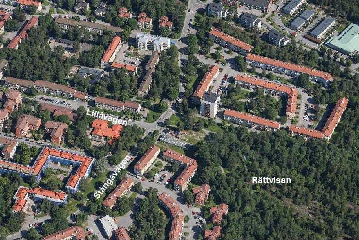 Sida 3 (8) Snedbild mot norr med planområdet markerat. Markägoförhållanden Marken ägs av Stockholm stad och denna del av fastigheten Skarpnäcks Gård 1:1 upplåts med tomträtt till SISAB.