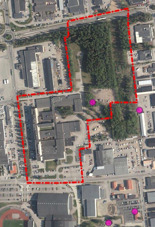 DP Bagaren 10 m.fl. Dnr 2016BN0777 Bebyggelse Inom fastigheten Bagaren 10 finns en stor byggnad med högsta byggnadshöjd på ca. 24 meter.