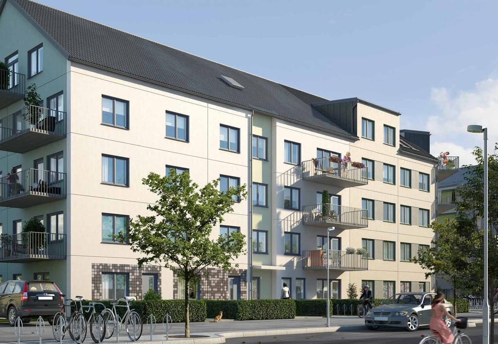 VÄLKOMMEN TILL MJÖRNBO ALLÉ Ett nybyggt och modernt område i en trygg småstad med handel, service,
