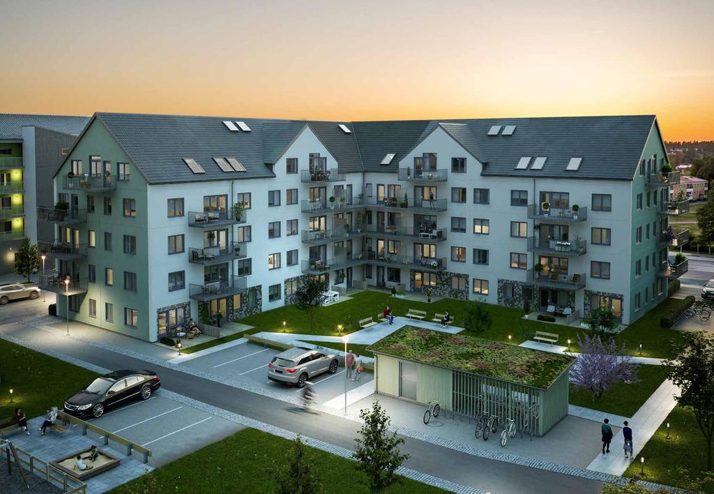 BRF MJÖRNBO ALLÉ Brf Mjörnbo Allé är den tredje etappen av fem som bidrar till att utveckla Gråbo till en modern småstadsidyll. Lägenheterna är välplanerade och anpassade för olika livssituationer.