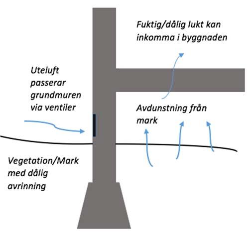 2.3.2 Inre faktorer som kan leda till fuktskador Ett vanligt problem invändigt i historiska byggnader är saltutfällning (Kalamees et al. 2016).