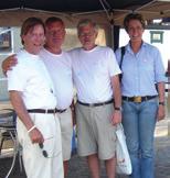 Politik och valresultat på Bjäre I valtältet 2006. Christer Lindén, Clas Wastensson, Lars Hasselcrona, Anette Åkesson, Marie-Louise Lindén.