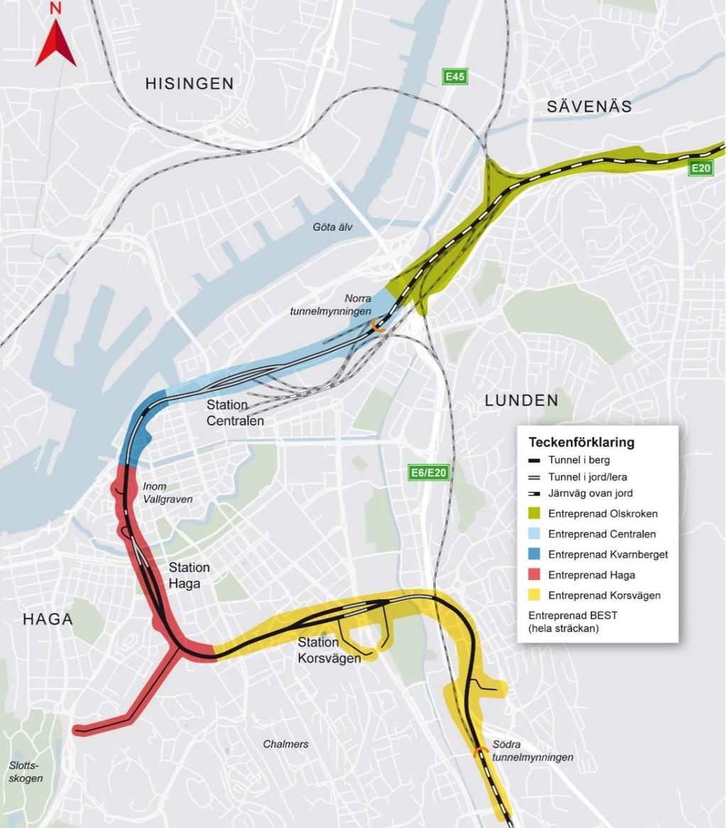 1 Inledning I Göteborg och Västsverige finns idag ett antal brister vad gäller transportsystemets funktion vilket hämmar regionens utveckling.