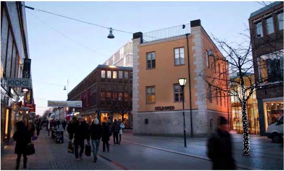 Vy Svartbäcksgatan, förslagsskiss