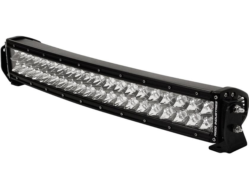 Nyhet LED Extraljusramp Rigid E2 Combo pro LED-ljusramp Rigid E2 Combo PRO är en mycket kraftfull 2-radig extraljusramp med ett nästintill oförstörbart ytterhölje och okrossbar polykarbonatlins.