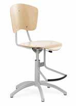 57BJ - stol i björkfanér, höjd 57 cm Nian 3479.57L - stol i laminat, höjd 57 cm Nian 3479.63BJ - stol i björkfanér, höjd 63 cm Nian 3479.