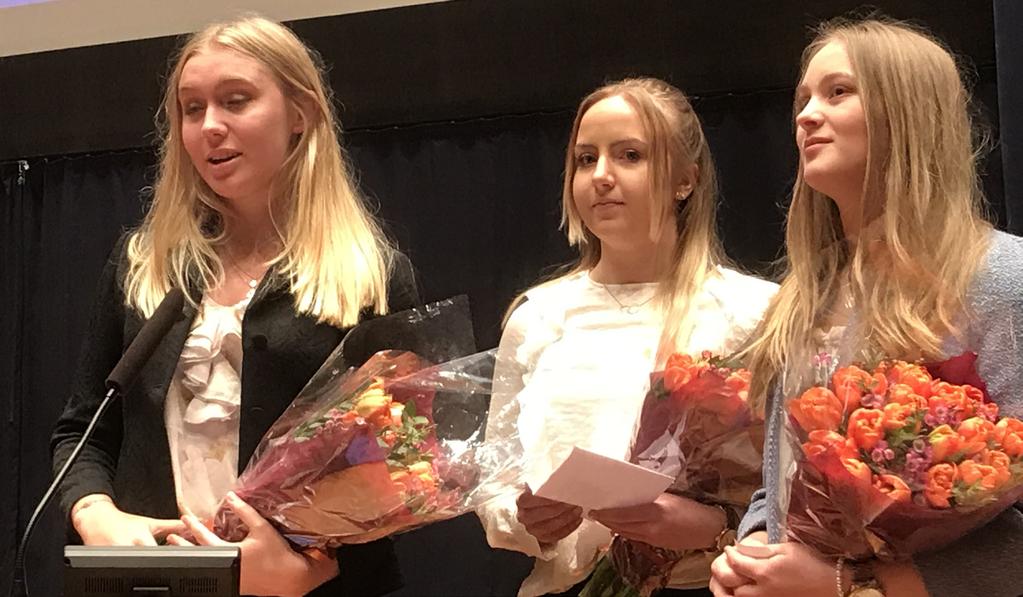 Integrationspriset 2017 delades mellan Idrott och Hälsa; Mira Wadin, Klara Lundin och Emma Sturesson samt Cykelskolan för kvinnor; Sadiye Ucar.