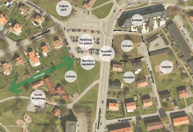 Upprättad 2018-06-20 2017-3408 8(43) PLAN- FÖRSLAG SAMRÅD 2:A KVARTALET 2018 GRANSKNING 3:E KVARTALET 2018 ANTAGANDE 4:E KVARTALET 2018 LAGA KRAFT Synpunkter Synpunkter Nuläge Planområdet utgörs i