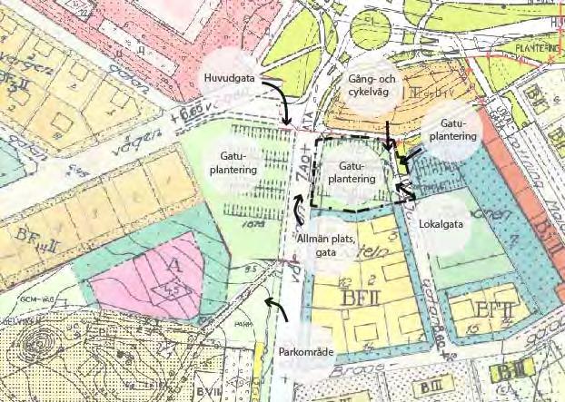 Upprättad 2018-06-20 2017-3408 9(43) Gällande detaljplaner Inom planområdet gäller följande detaljplaner: Södra vägen - Bragegatan m.