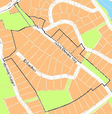 Gatukostnadsutredning, Enbacken/Gösta Ekmansväg (område I) m.fl Kostnadsunderlag Gatukostnadsutredning för Enbacken/Gösta Ekmans väg (Område I) m.