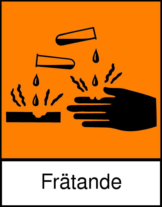 Steinfix 20 Sida 2 av 7 R-fraser R34 Frätande. S-fraser S26 Vid kontakt med ögonen, spola genast med mycket vatten och kontakta läkare.