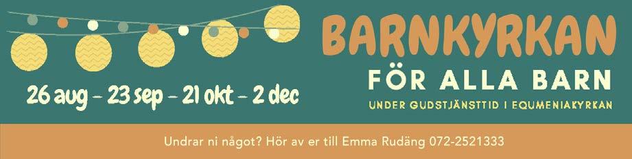 19 SÅNGHELG 5-6 OKTOBER Välkommen till Gemensam Sånghelg 5-6 oktober Visst ska jorden leva! Musikpedagog Carin Åkesson leder sångövningarna.