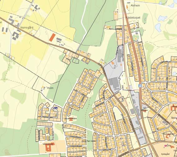 INLEDNING Bakgrund Planområdet är idag planlagt för bostäder men utbyggnaden av området är enbart delvis genomfört.