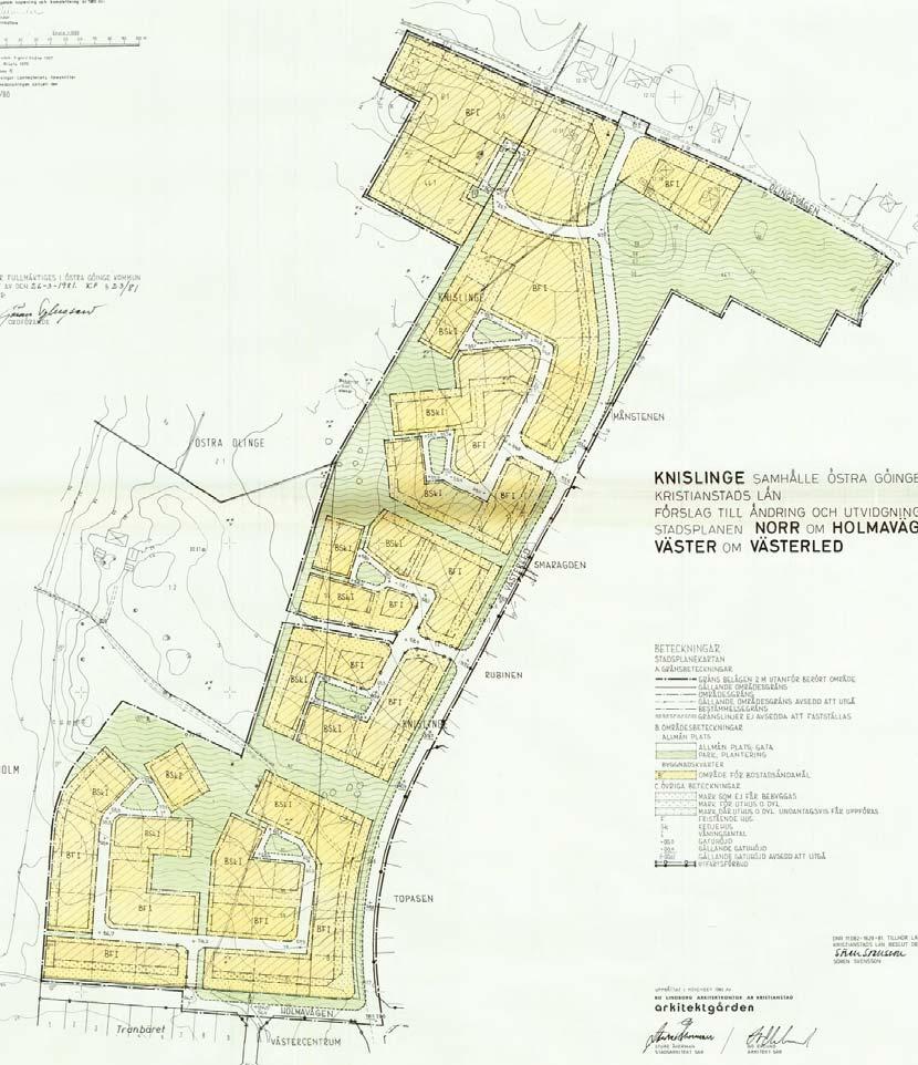 Gällande detaljplan Sektorsplaner Naturvårdsinventeringen från 2005 visar att kärnområde 1 i kommunen ligger strax väster om planområdet men berörs inte av planläggningen.