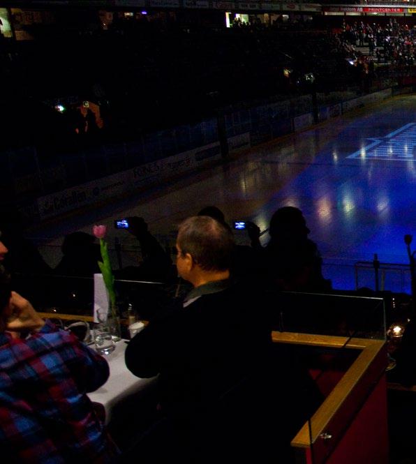 i vill erbjuda näringsliv och organisationer ett komplett utbud av representation, personalvård och exponering kopplat till ishockeymatcherna i Cloetta Center.